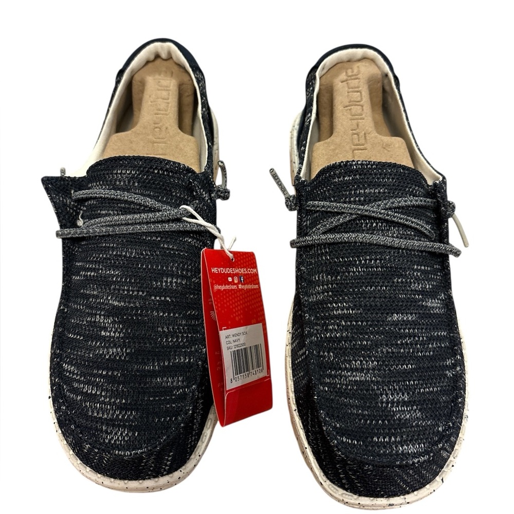 Hey Dude Women's NWT Wendy Sport Mesh Navy Shoes - Picture 2 of 5